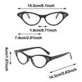 thumbnail image 3 of TINZ Lunettes de Soleil Rétro Carrées en Forme d'Oeil de Chat pour Petites Lunettes en Métal avec Strass Lunettes de Soleil Mode Compatibles avec Polarisées pour Femmes Oeil de Chat Femmes, 3 of 4