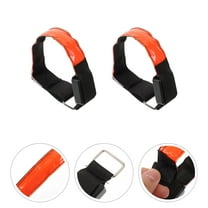 ORDDIART 2-Pack Orange LED Night Running Wristbands, Bright Armband Lights for Outdoor Sports and Safety