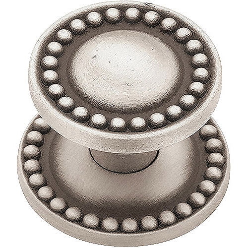 Brainerd 32mm Beaded Knob with Backplate, Available in Multiple Colors by Liberty Hardware