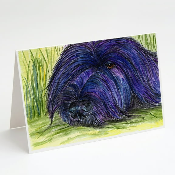 Briard Greeting Cards and Envelopes Pack of 8