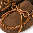 thumbnail image 4 of Minnetonka Men's Leather Laced Softsole Moccasin, Autumn Brown, Size 8.5, 4 of 5
