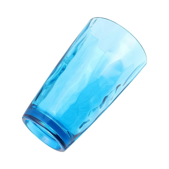 HEMOTON  Imitation Mineral Crystal Coffee Mugs Acrylic Cup Tumbler Reusable Blue