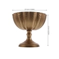 thumbnail image 2 of USHOBE Centro De Vintage En Hierro Dorado Envejecido Con Pedestal Estable, 2 of 8