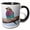 Black/White, variant on 3drose, Tanzania, Lilac-breasted Roller Bird, Ndutu-af45 Rbe0357 - Ralph H. Bendjebar, 11oz Two-tone Yellow Mug
