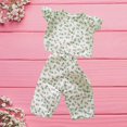 thumbnail image 1 of Pantalón Y Camiseta Sin Mangas con Estampado Floral Beige para Muñeca Americana My Life de 18 '' AG Baoblaze Ropa de muñeca de 18 pulgadas, 1 of 8