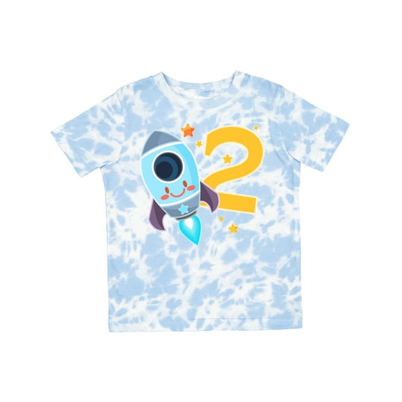 Inktastic Rocket Space Ship Happy Second Birthday Boys or Girls Toddler T-Shirt