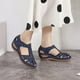 thumbnail image 5 of Sandalias de punta redonda con hueco en el tobillo cómodas para mujer y niña, zapatos de suela blanda Wmkox8yii nm1855, 5 of 6