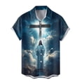 thumbnail image 3 of ZZHZGZ Late July Mens Beach Wear Clothing Male Fashion Casual Crewneck Graphic Short Shirt Lapel Fully Printed Shirt Late July Mens V Neck Tee Shirts Xxl, 3 of 3