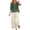 Dark Green, variant on Womens 2 Piece Linen Suits Cute Summer Flowy Matching Suit Boho Flowy Embroidered Tops Wide Leg Pants Casual Sets