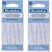 Beadalon Collapsible Eye Needles 2.5-Inch Medium (2 Pack) 2 Pack