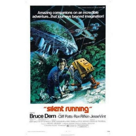Silent Running Movie poster 12x16 Print on Metal Sign 12in x 16in Square Adults Best Posters