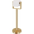 thumbnail image 2 of Toilet Paper Holder Free Standing, Stainless Steel Toilet Paper Stand, Weighted Base Floor Tissue Roll Holder for Bathroom, Chrome 200UP, 2 of 9