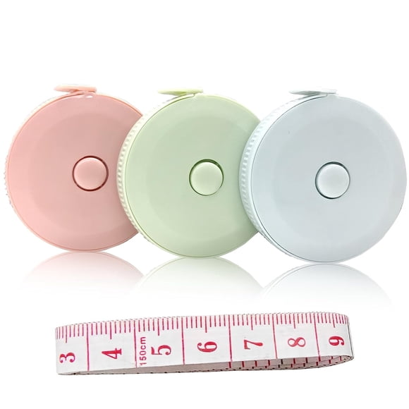Woeilo 3 Packs Retractable Tape Measure - Sewing Tape and Body Measuring Tape Set