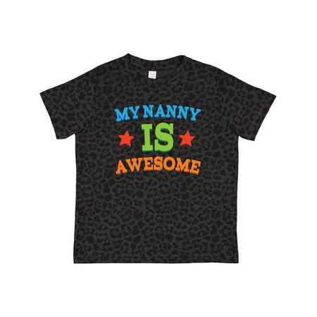 

Inktastic My Nanny is Awesome Gift Toddler Boy or Toddler Girl T-Shirt