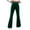 Green, variant on Kureaily Flare Velvet Pants For Women High Waisted Wide Leg Stretch Elastic Waist Pull On Trousers Front Seam Slacks Women Lightweight Pants