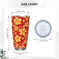 thumbnail image 4 of Salouo Red Vintage Flowers Print 20oz Tumbler with Lid,Stainless Steel Vacuum Insulated Tumbler Durable Insulated Coffee Mug Thermal Cup with Splash Proof Sliding Lid-Without Straw, 4 of 8