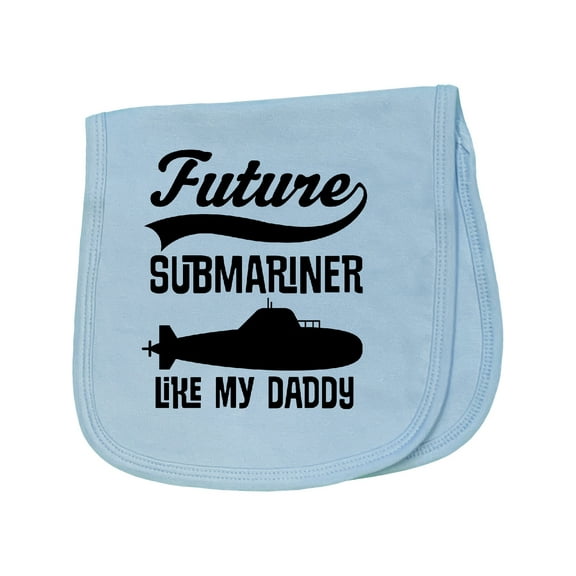 Inktastic Future Submariner Like Daddy Baby Burp Cloth