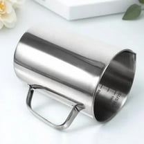 Beaupretty Stainless Steel Tall Beaker for Home and School Use Silver 1Set