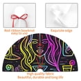 thumbnail image 4 of Sikiie Neon Bar Drinks 30-48 inches {designName} Print Christmas Tree Skirt Snowman Xmas Tree Skirt with Edge Christmas Decorations for Holiday Party-30", 4 of 7