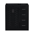 thumbnail image 2 of (Only Cabinet) Modern Bathroom Vanity Set without Sink Top, Large Storage Cabinet with 1Big and 2 Small Slides Drawers, Black, 2 of 5
