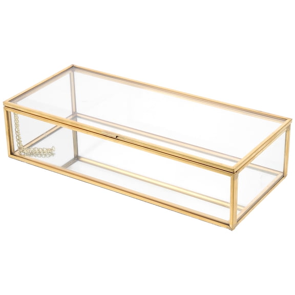 Unique Jewelry Box Glass Clear Jewelry Box Glass Earrings Box Delicate Jewelry Organizer