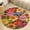 style-3, variant on Floral Colorful Flower Washable Round Rug -Circle Area Rugs for Nursery Bedroom, Vintage Non Slip Non Shedding Low Pile Carpet for Living Room Coffee Table Entryway