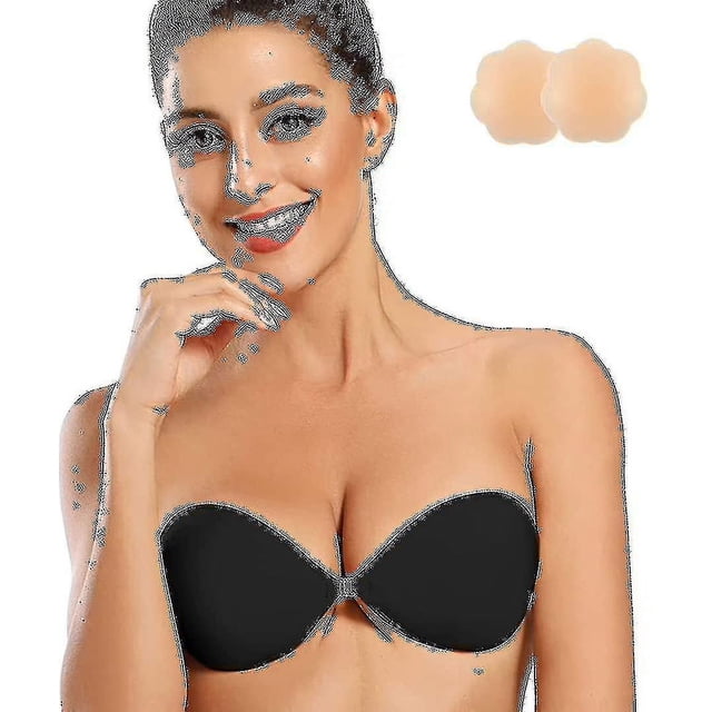 Adhesive Bra Strapless Sticky Silicone Bra Push Up Invisible Reusable Backless Bra For Women R