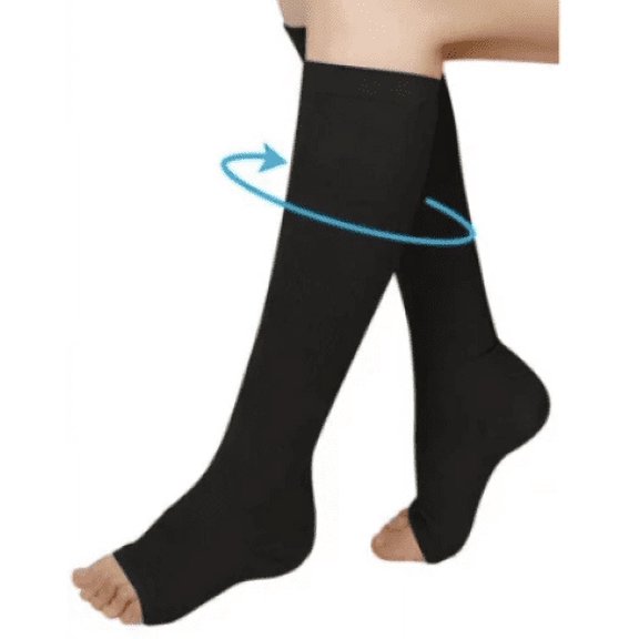 TELOLY toe pressure socks, slim leg socks, solid color calf socks, women's sleep socks
