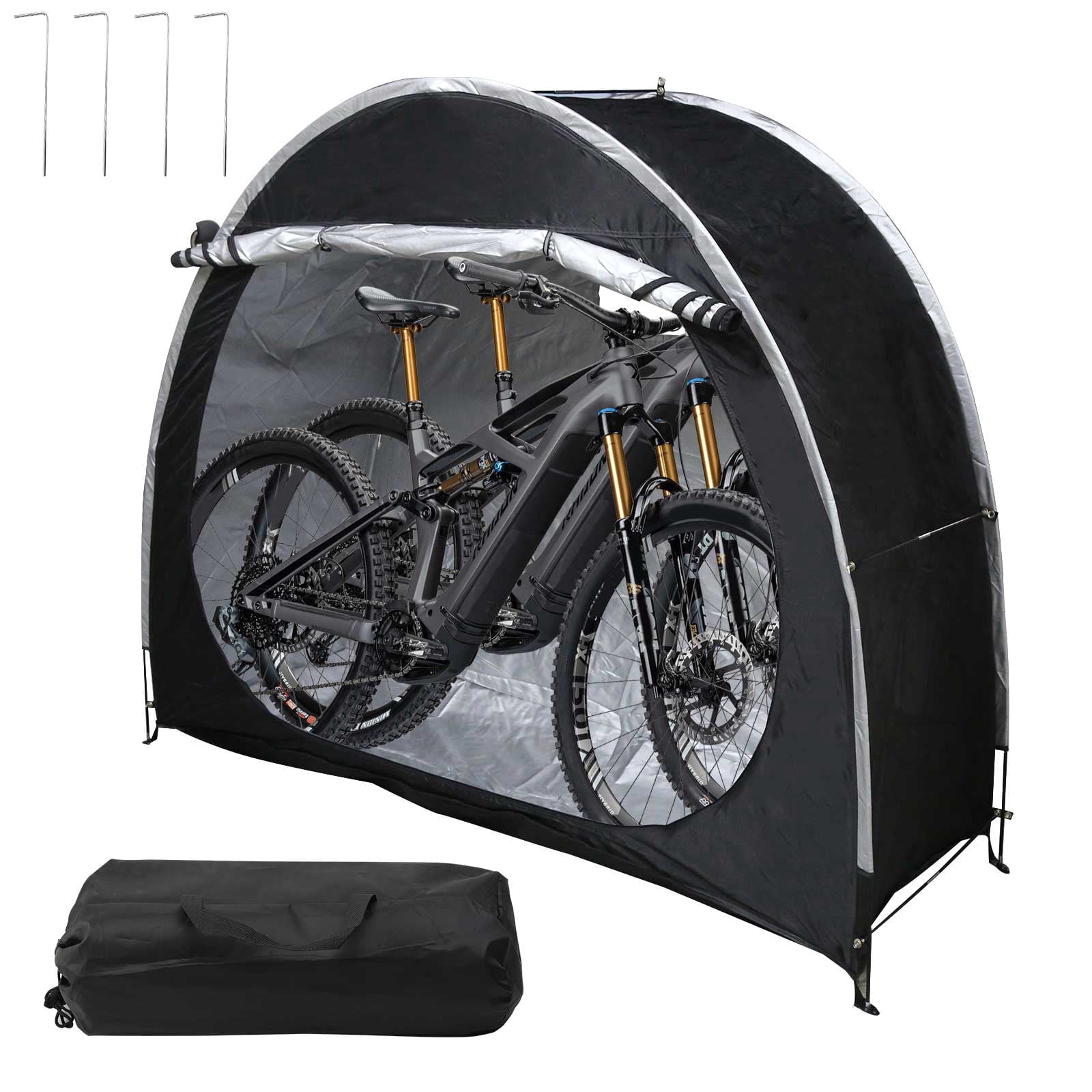 XYZCTEM All Season Black Waterproof Sun Motorcycle Cover - View #7