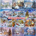 thumbnail image 2 of Pintura de diamantes AB 5D, Kits de Arte de mosaico de Navidad, bordado de paisaje, costura, decoración de la casa para el hogar, taladro, pegatinas de pared DIY, 2 of 4