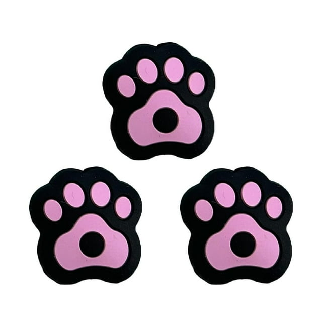 Lot de 3 Amortisseurs de Vibrations en Silicone pour Raquette de Tennis Patte de Chat Amortisseurs de Chocs Mignons
