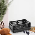 thumbnail image 1 of Storage Crate Folding Crate Mini Desk Organizer for Office Classroom Bedroom Black, 1 of 8