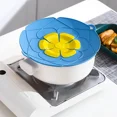 thumbnail image 6 of Spill Stopper Lid Cover Silicone Lid for Pot Cooking Tools Flower Pots Cookware for Home Saucepan Kitchen Accessories Gadgets (Purple), 6 of 7
