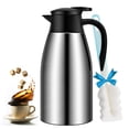 thumbnail image 1 of Jarra De Café De 68 Onzas, Urna De Café Aislada, Termo De Vacío De Acero Inoxidable Para Café, Agua Caliente, Té, Bebida Caliente, Mantiene 12 Horas Caliente Y 24 Horas Frías, 1 of 5