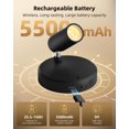 thumbnail image 2 of EZVALO Projecteurs Intérieurs avec Télécommande, Lumières Photo Rechargeables 5500mAh, Éclairage LED Sans Fil avec Minuterie et Intensité Réglable, 3CCT, Mini Spot L, 2 of 9