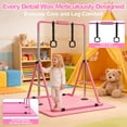thumbnail image 5 of Ambifirner Expandable Gymnastics Bars, Adjustable Height Gymnastic Horizontal Bars 35"-51", Triangle Stable Structure Folding Training Bar for Home, 5 of 8