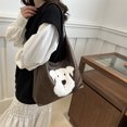 thumbnail image 4 of Bolso tote grande retro para mujer de alta capacidad, nueva colección otoño/invierno 2025, elegante y versátil, con sensación de lujo, bolso de hombro o mano., 4 of 10
