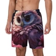 thumbnail image 1 of Fotbe Cute Flower Owl Traje de Baño para Hombre – Shorts de Natación de Secado Rápido con Forro y Bolsillos-3X-Large, 1 of 6