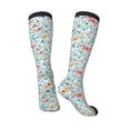 thumbnail image 4 of Daiia Sports Socks Butterflies Printed Novelty Crew Socks for Men Women Knee High Socks Cotton Socks Soft & Breathable Support Unisex Socks, 4 of 9