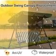 thumbnail image 4 of BESEW7 Outdoor Swing Canopy Cover, Heavy Duty Waterproof Tarp Replacement for Patio Garden Porch Poolside Camping Blue, 4 of 8