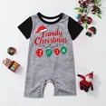 thumbnail image 3 of Rrxhxhs 2026 Family Christmas Matching Pajamas Set Crew Neck Raglan Sleeve Sleepwear Short-Sleeve Romper,12M, 3 of 5