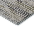 thumbnail image 3 of Addison Rugs Mayfield Premium Machine Washable Transitional Stripes Beige Round Rug, 8' X 8' Machine Washable Transitional Stripes Beige Oversized Sherpa Throw Blanket, 3 of 6