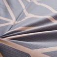 thumbnail image 3 of Peach Leaf Super Soft 100% Cotton 3-Piece Comforter Set with Shams, Queen, Grey Chevron, 3 of 7