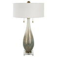 thumbnail image 4 of Uttermost Cardoni 2-Light Transitional Fabric & Glass Table Lamp in White/Bronze, 4 of 7