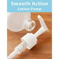 thumbnail image 2 of Frosted Clear Glass Boston Round Bottle with White Lotion Pump 8 oz / 250 ml, 2 of 9