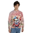 thumbnail image 4 of Happy Valentine’s Day Adorable Bulldog Puppy Holding Heart Balloon All Over Print 3D Baseball Jacket Dog Lover Gifts Idea Bomber Jacket Softball - 00030, 4 of 6