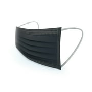 WeCare Face Masks - Box of 50, 3-Ply, Individually-Wrapped - Black