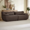 thumbnail image 4 of CQSXDA Cloud Boneless Loveseat Sofa, Modern Oversized Couch with Modular Design for Your Living Space, Brown, 4 of 5