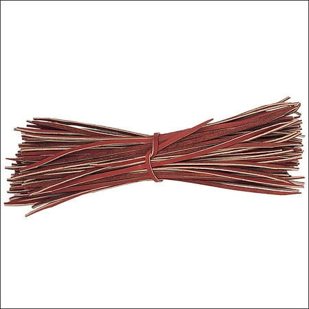 - WEAVER LEATHER ALUM TANNED LEATHER LACE BURGUNDY W/ YELLOW HORSE TACK SADDLE