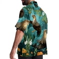 thumbnail image 3 of Platypus Men's Short Sleeve Spread Collar Beach Shirts Casual Printed Button Down Unisex Summer Tops, 3 of 6